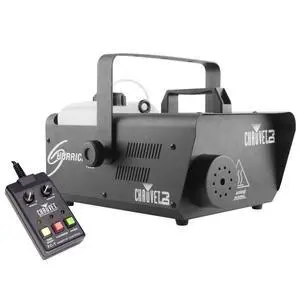 Hurricane 1600 Compact High-Output Fog Machine w/Timer Remote & Automatic Shut-Off, BLACK Hurricane 1600 Compact High-Output Fog Machine w/Timer Remote & Automatic Shut-Off, BLACK