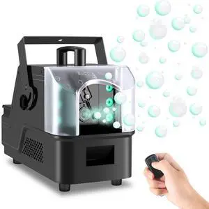 Fog Bubble Machine with 6 PCS RGB Lights & Remote,900W 3 in 1 Smoke Bubble Maker Unleash High-Output Long-Range Bubble & Fog Blower for Halloween Christmas Party Wedding Birthday (Small) Fog Bubble Machine with 6 PCS RGB Lights & Remote,900W 3 in 1 Smoke Bubble Maker Unleash High-Output Long-Range Bubble & Fog Blower for Halloween Christmas Party Wedding Birthday (Small)