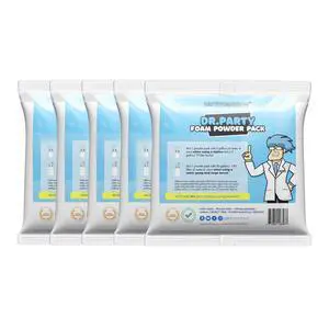 Foam Powder Pack of 5, Easily Makes up to 600 Gallons; Bubble Party Machine Foam Powder Pack of 5, Easily Makes up to 600 Gallons; Bubble Party Machine