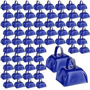 72 Pcs Metal Cowbells with Handle Cowbells Noise Makers Small Call Bells Bulk for Decorations Football Games Sport Event Cheering Ornament Wedding Party Celebration, 3 x 2.8 x 2.5 Inch(Blue) 72 Pcs Metal Cowbells with Handle Cowbells Noise Makers Small Call Bells Bulk for Decorations Football Games Sport Event Cheering Ornament Wedding Party Celebration, 3 x 2.8 x 2.5 Inch(Blue)