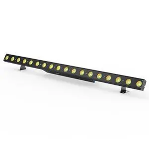 Stage Wash Light Bar: 120W RGBW LEDs Individually Controlled DMX Light Bar - 114 Colorful Chase Effects & 15 Static Colors - Sound DMX Control for DJ Wedding Party Club GigBar Live Show Stage Wash Light Bar: 120W RGBW LEDs Individually Controlled DMX Light Bar - 114 Colorful Chase Effects & 15 Static Colors - Sound DMX Control for DJ Wedding Party Club GigBar Live Show