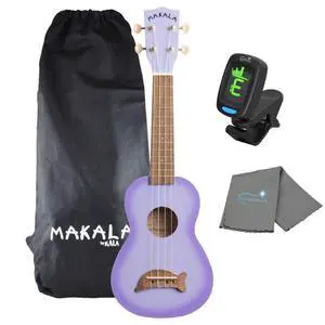 Purple Burst Dolphin Ma Soprano Ukulele - MK-SD/PLBURST Bundle with a Tuner and Lumintrail Polishing Cloth Purple Burst Dolphin Ma Soprano Ukulele - MK-SD/PLBURST Bundle with a Tuner and Lumintrail Polishing Cloth