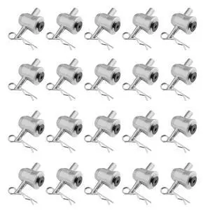 20 Pack F34 F33 Aluminum Half Conical Coupler with Clip Pin,Truss Connector | M12 Threaded Bolt, For Stage 20 Pack F34 F33 Aluminum Half Conical Coupler with Clip Pin,Truss Connector | M12 Threaded Bolt, For Stage