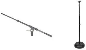 MSA7040TB Telescoping Microphone Boom + PYLE-PRO PMKS5 Compact Base Microphone Stand MSA7040TB Telescoping Microphone Boom + PYLE-PRO PMKS5 Compact Base Microphone Stand