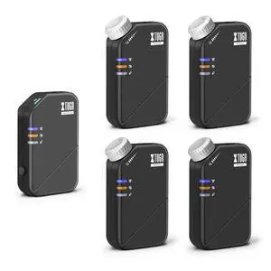 J02S 2.4G Stereo in Ear Monitor System(1 Transmitter & 4 Receivers) | Wireless IEM System,Low Latency,10 Hours Operation,164Ft(50m) Range,Auto-Pairing for Stage Monitoring,Musicians,Band,Church J02S 2.4G Stereo in Ear Monitor System(1 Transmitter & 4 Receivers) | Wireless IEM System,Low Latency,10 Hours Operation,164Ft(50m) Range,Auto-Pairing for Stage Monitoring,Musicians,Band,Church