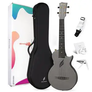 NOVA UE Pro 26" Travel Carbon Fiber Acoustic-Electric Ukulele, Black | AcousticPlus Pickup, Built-In Effects, USB Rechargeable, Lightweight 1.98 lb, Cutaway Design, Kit with Case and Accessories NOVA UE Pro 26" Travel Carbon Fiber Acoustic-Electric Ukulele, Black | AcousticPlus Pickup, Built-In Effects, USB Rechargeable, Lightweight 1.98 lb, Cutaway Design, Kit with Case and Accessories