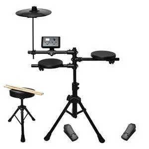 Electronic Drum Set for Kids Beginners, Quiet Compact Electric Drum Kit Home Practicewith with 7 Kits, 56 Sounds, Recording & MetronomeHeadphones, Drum Throne & Drumsticks, USB MIDI (UED-60) Electronic Drum Set for Kids Beginners, Quiet Compact Electric Drum Kit Home Practicewith with 7 Kits, 56 Sounds, Recording & MetronomeHeadphones, Drum Throne & Drumsticks, USB MIDI (UED-60)