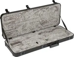 Deluxe Molded Guitar Case for Stratocaster and Telecaster Electric Guitars, Military-Grade ABS Hard Shell with TSA Lock, Custom Foam Interior, Protective Travel Case, Black Deluxe Molded Guitar Case for Stratocaster and Telecaster Electric Guitars, Military-Grade ABS Hard Shell with TSA Lock, Custom Foam Interior, Protective Travel Case, Black