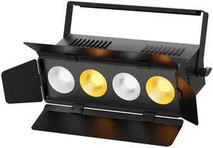Stage Lights with Barn Doors, 4x50W LED Par Can Lights DMX512 Sound Activated, Cool White and Warm White COB Spotlights Uplights for Events Wedding Parties Concert Church Theater Stage Stage Lights with Barn Doors, 4x50W LED Par Can Lights DMX512 Sound Activated, Cool White and Warm White COB Spotlights Uplights for Events Wedding Parties Concert Church Theater Stage