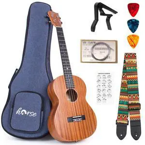 Baritone Ukulele, 30 Inch Professional Musical Instrument Ukelele for Adults Horse Uke Beginner Kit W/Gig Bag Strap OEM Strings Hawaiian Guitar Ukalalee Yukalalee Ukalele Yukelele Baritone Ukulele, 30 Inch Professional Musical Instrument Ukelele for Adults Horse Uke Beginner Kit W/Gig Bag Strap OEM Strings Hawaiian Guitar Ukalalee Yukalalee Ukalele Yukelele