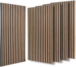 Large Wood Slat Acoustic Panels for Wall Sound Proof Panels for Wall Decor 47.2 x 23.6 x 0.4 Inch Wood Veneer Panels for Bedroom Home Studio Office (Walnut, 5 Pack) Large Wood Slat Acoustic Panels for Wall Sound Proof Panels for Wall Decor 47.2 x 23.6 x 0.4 Inch Wood Veneer Panels for Bedroom Home Studio Office (Walnut, 5 Pack)