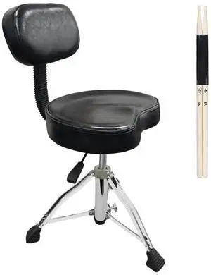 Hydraulic Drum Throne with Backrest Height Adjustable Heavy Duty Drum Stool Extra Wide Saddle Seat with Non-Slip Base Thick Padded Drum Chair for Adult Drummers Guitar Players Hydraulic Drum Throne with Backrest Height Adjustable Heavy Duty Drum Stool Extra Wide Saddle Seat with Non-Slip Base Thick Padded Drum Chair for Adult Drummers Guitar Players
