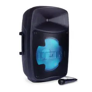 Pro Glow Ultra 300W Bluetooth PA Party Speaker with Lights | Party Lights, Karaoke Mic, USB Charging and Playback, App Control, for Karaoke and Parties Pro Glow Ultra 300W Bluetooth PA Party Speaker with Lights | Party Lights, Karaoke Mic, USB Charging and Playback, App Control, for Karaoke and Parties