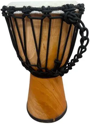 Djembe Handmade Drum 16" Tall 7.5-8.5" Head Mahogany Wood Goat Skin | Handmade drum with natural materials; warm, resonant sound for beginners, performers, and percussion practice Djembe Handmade Drum 16" Tall 7.5-8.5" Head Mahogany Wood Goat Skin | Handmade drum with natural materials; warm, resonant sound for beginners, performers, and percussion practice