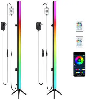 39" LED Stage Light Bar with Stand 2 Pack for Party Lighting | APP & Remote Control, RGB Color Mixing, Music Sync Timer Setting, Metal Tripod Flexible & Portable for Room, Gaming, DJ, Club 39" LED Stage Light Bar with Stand 2 Pack for Party Lighting | APP & Remote Control, RGB Color Mixing, Music Sync Timer Setting, Metal Tripod Flexible & Portable for Room, Gaming, DJ, Club