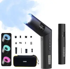 CF5 Mini Fog Machine Portable Smoke Machine 40W Handheld with Remote Control, Small Fogger Haze Maker for Indoor Outdoor Film,Photography,Streaming,Weddings Stage,Rechargeable Fog Machine CF5 Mini Fog Machine Portable Smoke Machine 40W Handheld with Remote Control, Small Fogger Haze Maker for Indoor Outdoor Film,Photography,Streaming,Weddings Stage,Rechargeable Fog Machine