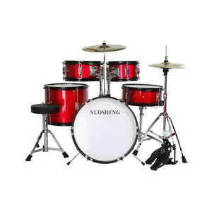 Kids Drum Set, 5 Piece 16in Junior Beginner Drum Kit for Toddlers 2-9 Years Old, Youth Full Drum Set with Adjustable Throne, Cymbal, Hi-Hat, Pedal & Drumsticks, Complete Starter Musical Kids Drum Set, 5 Piece 16in Junior Beginner Drum Kit for Toddlers 2-9 Years Old, Youth Full Drum Set with Adjustable Throne, Cymbal, Hi-Hat, Pedal & Drumsticks, Complete Starter Musical