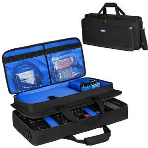 Guitar Pedal Board Case Compatible with Boss ME-90/GT-1000/GX-100/ME-80 | Guitar Multi effects Pedal Carrying Bag with Multiple Pockets for Guitar Cable & Accessories(23.6 x 3.5 x 11.4 in)Bag Only Guitar Pedal Board Case Compatible with Boss ME-90/GT-1000/GX-100/ME-80 | Guitar Multi effects Pedal Carrying Bag with Multiple Pockets for Guitar Cable & Accessories(23.6 x 3.5 x 11.4 in)Bag Only
