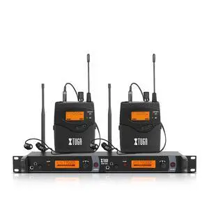 in Ear Monitor System Delivering Zero Latency Audio Mixes with 250-350ft Range, Built-in Limiter Circuit and 2-Channel UHF Frequencies for Live Band Performance Monitoring (IEM1200 2 Bodypacks) in Ear Monitor System Delivering Zero Latency Audio Mixes with 250-350ft Range, Built-in Limiter Circuit and 2-Channel UHF Frequencies for Live Band Performance Monitoring (IEM1200 2 Bodypacks)