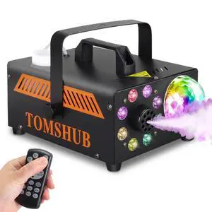 600W Fog Machine with Disco Ball & 13-Color LED Lights, 2000CFM High-Output Smoke Machine, Wireless Remote, Auto Spray, for Halloween, DJ, Weddings, Parties (Fog Juice not Included) 600W Fog Machine with Disco Ball & 13-Color LED Lights, 2000CFM High-Output Smoke Machine, Wireless Remote, Auto Spray, for Halloween, DJ, Weddings, Parties (Fog Juice not Included)