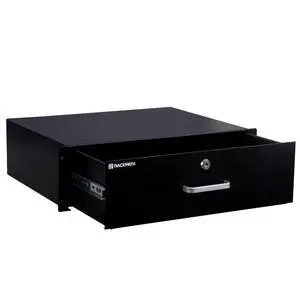 3U Rack Mount Drawer for 19 Inch AV/Network/DJ Equipment Racks or Cabinets with Lock and Key 3U Rack Mount Drawer for 19 Inch AV/Network/DJ Equipment Racks or Cabinets with Lock and Key