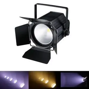 COB Stage Lights with Barn Doors, COB Par Light 200W LED 3500~7500K Warm White & White, DMX512 Master-Slave Sound DJ Lighting Spotlight Fresnel for Church Concert Wedding COB Stage Lights with Barn Doors, COB Par Light 200W LED 3500~7500K Warm White & White, DMX512 Master-Slave Sound DJ Lighting Spotlight Fresnel for Church Concert Wedding