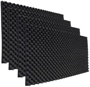 4 Pack Sound Proof Foam Panels for Walls,48x24x2 Inch Egg Acoustic Foam Panel,High Density Fire Resistant Soundproof Foam for Home,Studio,Reducing Noise & Echo 4 Pack Sound Proof Foam Panels for Walls,48x24x2 Inch Egg Acoustic Foam Panel,High Density Fire Resistant Soundproof Foam for Home,Studio,Reducing Noise & Echo