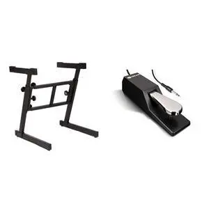 KS7350 Pro Heavy-Duty Folding-Z Keyboard Stand, Black & M-Audio SP-2 - Universal Sustain Pedal with Piano Style Action For MIDI Keyboards, Digital Pianos & More KS7350 Pro Heavy-Duty Folding-Z Keyboard Stand, Black & M-Audio SP-2 - Universal Sustain Pedal with Piano Style Action For MIDI Keyboards, Digital Pianos & More