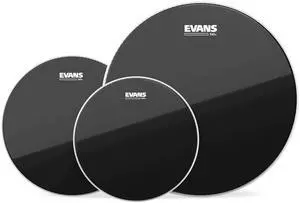 Drum Heads - Black Chrome Tompack, Rock (10 inch, 12 inch, 16 inch) Drum Heads - Black Chrome Tompack, Rock (10 inch, 12 inch, 16 inch)