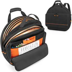 22'' Cymbal Bag, Double Layer Cymbal Gig Bag with 6mm Padded Divider | Cymbal Case with Carry Handles and Backpack Straps for Drum Cymbals and Accessories 22'' Cymbal Bag, Double Layer Cymbal Gig Bag with 6mm Padded Divider | Cymbal Case with Carry Handles and Backpack Straps for Drum Cymbals and Accessories