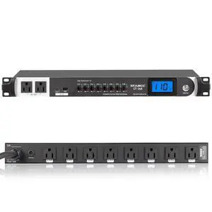 Professional 10 Socket Power Conditioner/Surge Sequencer with USB and Type-C Charger.3300W Rack Mount Audio Power Supply Controller, Surge Protector, for Audio product, electronic equipment Professional 10 Socket Power Conditioner/Surge Sequencer with USB and Type-C Charger.3300W Rack Mount Audio Power Supply Controller, Surge Protector, for Audio product, electronic equipment