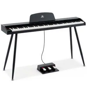 88 Key Piano Keyboard Semi Weighted Home Digital Piano for Beginners | Electric Piano with 800 Tones, 600 Rhythms, 80 Demo, 3-Pedal Unit, Furniture Stand, USB MIDI, Wireless Connection, Black 88 Key Piano Keyboard Semi Weighted Home Digital Piano for Beginners | Electric Piano with 800 Tones, 600 Rhythms, 80 Demo, 3-Pedal Unit, Furniture Stand, USB MIDI, Wireless Connection, Black