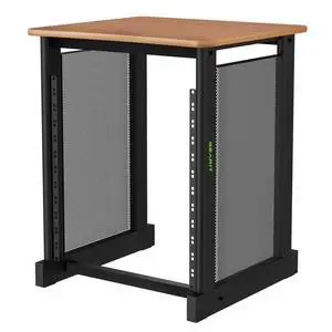 12U Audio Rack, 19 Inch Steel AV Rack, Server Rack and Network Rack Stand with Flat Oak Top, Rack for Music Gear, Mixers, Network Equipment, Server Hardware and Audio Components 12U Audio Rack, 19 Inch Steel AV Rack, Server Rack and Network Rack Stand with Flat Oak Top, Rack for Music Gear, Mixers, Network Equipment, Server Hardware and Audio Components