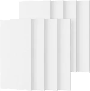 Large Acoustic Panels Self-Adhesive, 8PCS 44.1" x 21.7" Sound Absorbing Panel, Acoustic Wall Panels for Interior Wall Decor and Recording Studio Acoustical Treatments, Living Room, Office, White Large Acoustic Panels Self-Adhesive, 8PCS 44.1" x 21.7" Sound Absorbing Panel, Acoustic Wall Panels for Interior Wall Decor and Recording Studio Acoustical Treatments, Living Room, Office, White