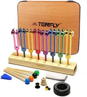 Chakra Tuning Forks Set for Healing, 7 Chakra+1 Soul Purpose Weighted Tuning Forks for DNA Healing, Chakra, Sound Therapy etc, Multicolour(126.22 Hz, 136.1 Hz, 141.27 Hz, 172.06 Hz etc) Chakra Tuning Forks Set for Healing, 7 Chakra+1 Soul Purpose Weighted Tuning Forks for DNA Healing, Chakra, Sound Therapy etc, Multicolour(126.22 Hz, 136.1 Hz, 141.27 Hz, 172.06 Hz etc)