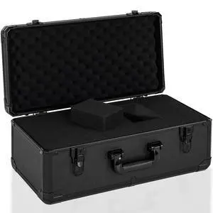 20 Inch Carrying Case with Customizable Pre-Diced Foam | Aluminum Case, Aluminum Alloy Sturdy Build, Storage Case for Microphone, Equipment, Camera, Tools, Recorder, etc 20 Inch Carrying Case with Customizable Pre-Diced Foam | Aluminum Case, Aluminum Alloy Sturdy Build, Storage Case for Microphone, Equipment, Camera, Tools, Recorder, etc