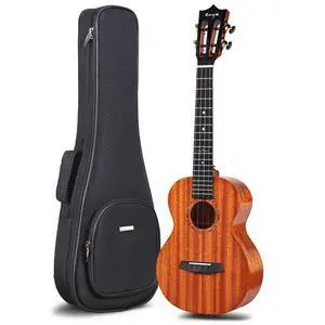 EUT-MAD 26 Inch Solid Mahogany Tenor Ukulele, Natural | Solid Mahogany Body, Gloss Finish, Includes Gig Bag, Beginner Ukulele Kit for Adults, Students, Lessons, Practice, Practice EUT-MAD 26 Inch Solid Mahogany Tenor Ukulele, Natural | Solid Mahogany Body, Gloss Finish, Includes Gig Bag, Beginner Ukulele Kit for Adults, Students, Lessons, Practice, Practice