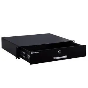 2U Rack Mount Drawer for 19 Inch AV/Network/DJ Equipment Racks or Cabinets with Lock and Key 2U Rack Mount Drawer for 19 Inch AV/Network/DJ Equipment Racks or Cabinets with Lock and Key