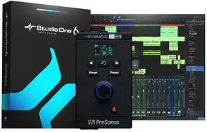 Revelator io44 USB-C Audio Interface for music production and streaming with built-in mixer and easy-to-use effects presets plus Studio One DAW Recording Software Revelator io44 USB-C Audio Interface for music production and streaming with built-in mixer and easy-to-use effects presets plus Studio One DAW Recording Software
