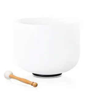 528 Hz 8 Inch C Note Root Chakra Crystal Singing Bowl | Frosted Quartz Bowl, Sound Healing Meditation,Mindfulness,Relaxation, Includes 2 Case Bags and Rubber Mallets 528 Hz 8 Inch C Note Root Chakra Crystal Singing Bowl | Frosted Quartz Bowl, Sound Healing Meditation,Mindfulness,Relaxation, Includes 2 Case Bags and Rubber Mallets