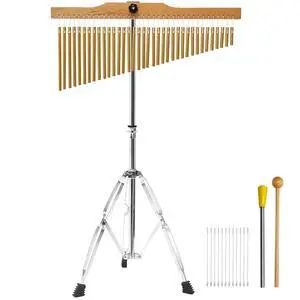 36-Bar Chimes Percussion 36 Notes Musical Instruments Single-Row Wind Chimes with 2.5-4FT Adjustable Stand Musical Percussion for Orchestras Choirs Classrooms Church Bands 36-Bar Chimes Percussion 36 Notes Musical Instruments Single-Row Wind Chimes with 2.5-4FT Adjustable Stand Musical Percussion for Orchestras Choirs Classrooms Church Bands