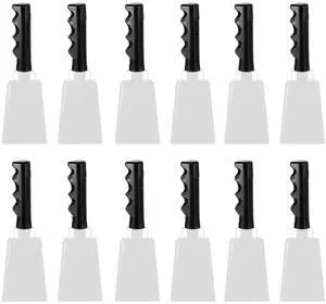 9inch Cow Bells for Football Games, 12pcs Cowbells for Sporting Events Bulk Loud Noise Makers Metal Cow Bell with Handle for Cheering Competition Marathon Wedding DIY Paint, White 9inch Cow Bells for Football Games, 12pcs Cowbells for Sporting Events Bulk Loud Noise Makers Metal Cow Bell with Handle for Cheering Competition Marathon Wedding DIY Paint, White