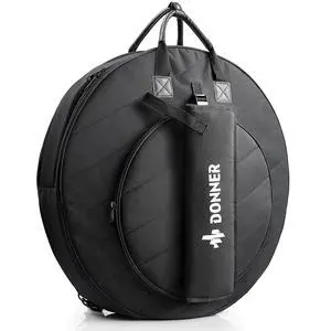Cymbal Bag with Drumstick Bag, Cymbal Backpack with Handle and Hideable Dual Shoulder Straps, Holds 6 Cymbals and 6 Drum Sticks, Fits Ride up to 24 Inch Cymbal Bag with Drumstick Bag, Cymbal Backpack with Handle and Hideable Dual Shoulder Straps, Holds 6 Cymbals and 6 Drum Sticks, Fits Ride up to 24 Inch