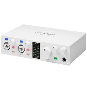 E2X2 USB Audio Interface - High-Performance Mixer & Recording Interface for PC, Mac, iPhone & Android - Ultra-Linear Preamp, 48V Phantom Power, Low Noise, Real-Time Monitoring (White) E2X2 USB Audio Interface - High-Performance Mixer & Recording Interface for PC, Mac, iPhone & Android - Ultra-Linear Preamp, 48V Phantom Power, Low Noise, Real-Time Monitoring (White)