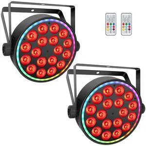 Stage Par Lights for Party: Dual-Effect Ring LED Surrounded 180W RGBW Par Can - Metal Casing - Remote&DMX Control - DJ Event Planner Easy Setup for Wedding Band Live Show (2Pack) Stage Par Lights for Party: Dual-Effect Ring LED Surrounded 180W RGBW Par Can - Metal Casing - Remote&DMX Control - DJ Event Planner Easy Setup for Wedding Band Live Show (2Pack)