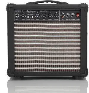 20W Electric Guitar Amplifier - Clean and Distortion Channel - 3 Band Equalization and CD Line Input - Recording Studio, Practice Room, Small Courtyard (6.5", Black) 20W Electric Guitar Amplifier - Clean and Distortion Channel - 3 Band Equalization and CD Line Input - Recording Studio, Practice Room, Small Courtyard (6.5", Black)