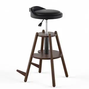 Wooden Guitar Stool Chair with Adjustable Height & Guitar Strap | Guitar Chair Seat with Padded Cushion, Footrest for Guitar Player Musician, Guitar Stand Holds Acoustic Electric Guitars Bass Wooden Guitar Stool Chair with Adjustable Height & Guitar Strap | Guitar Chair Seat with Padded Cushion, Footrest for Guitar Player Musician, Guitar Stand Holds Acoustic Electric Guitars Bass
