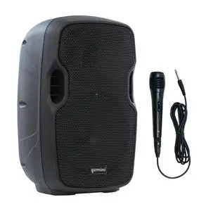 8" Battery Bluetooth PA Speaker, 200 Watts (AS-08TOGO) | Battery-powered, 6-10 hr playtime - Bluetooth, USB, SD, FM, AUX - mic & guitar inputs for karaoke 8" Battery Bluetooth PA Speaker, 200 Watts (AS-08TOGO) | Battery-powered, 6-10 hr playtime - Bluetooth, USB, SD, FM, AUX - mic & guitar inputs for karaoke