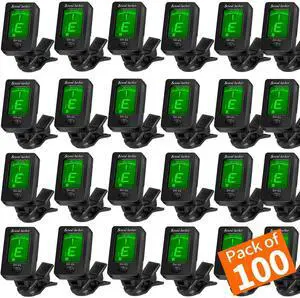 Guitar Tuner Clip On Ukulele Tuner for All Instruments Guitar Bass Ukulele Violin banjo (Tuners 100 Pack) Guitar Tuner Clip On Ukulele Tuner for All Instruments Guitar Bass Ukulele Violin banjo (Tuners 100 Pack)