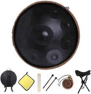 Kurd Handpan 22" D Minor - 9 Note Handpan Drum for Professional Performance, 440Hz Sound, Includes Cloth, Bracket Kurd Handpan 22" D Minor - 9 Note Handpan Drum for Professional Performance, 440Hz Sound, Includes Cloth, Bracket